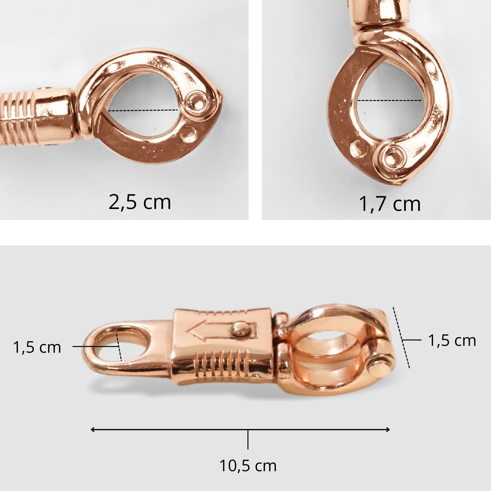 Panikhaken für Führstricke, ideal als Ersatzhaken